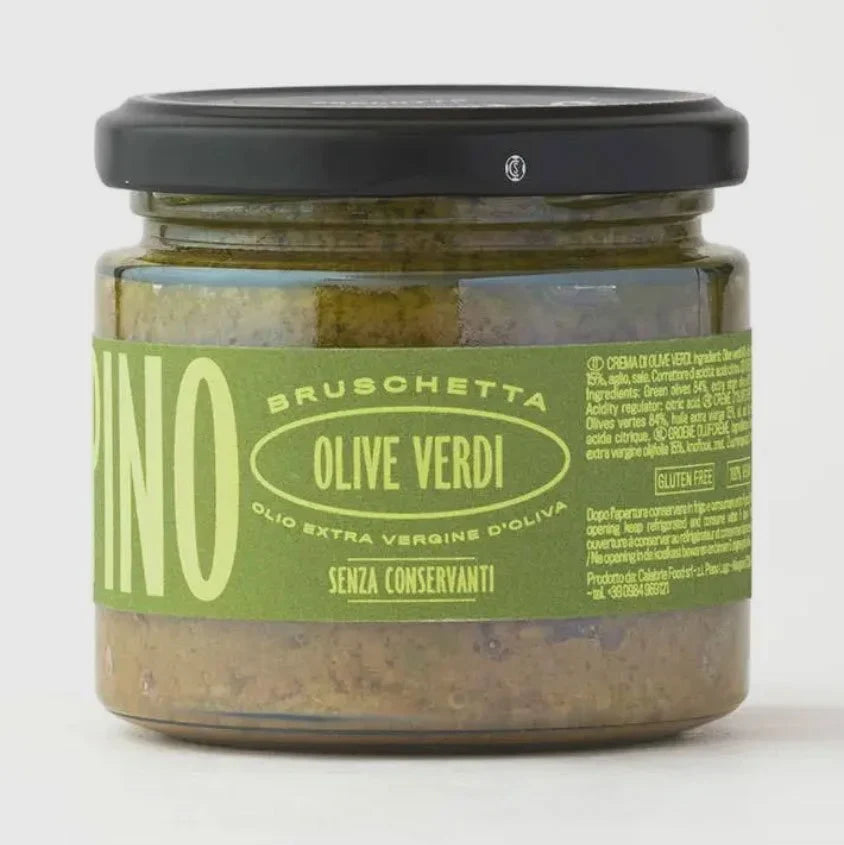 Green Olive Bruschetta by Familia Crispino