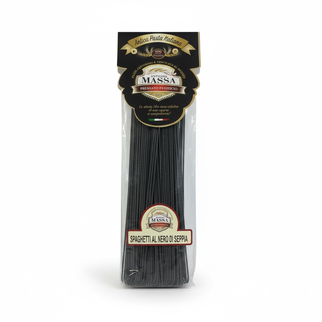 Spaghetti al Nero di Seppia di Gragnano IGP by Antonio Massa