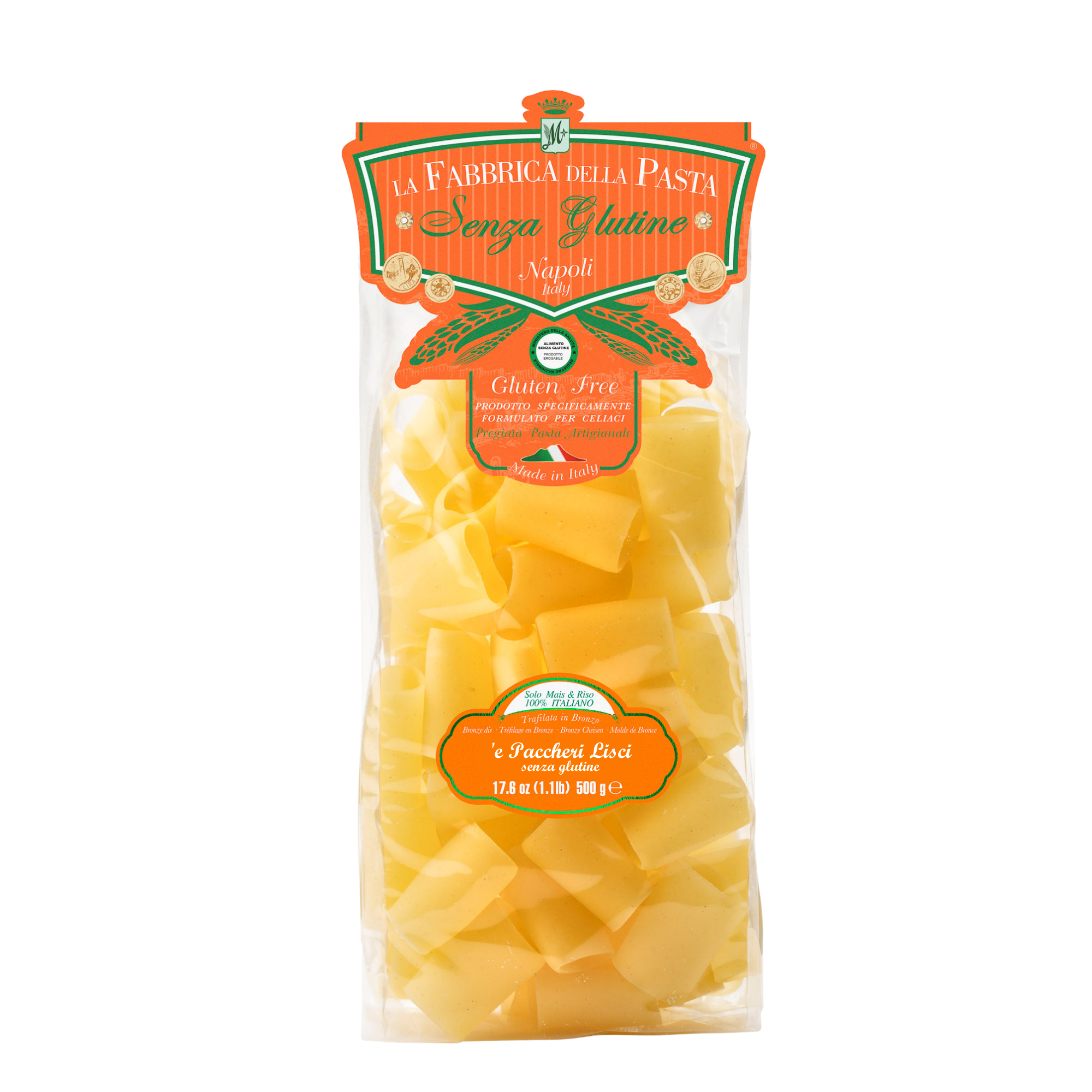 Gluten Free Paccheri Lisci by La Fabbrica della Pasta