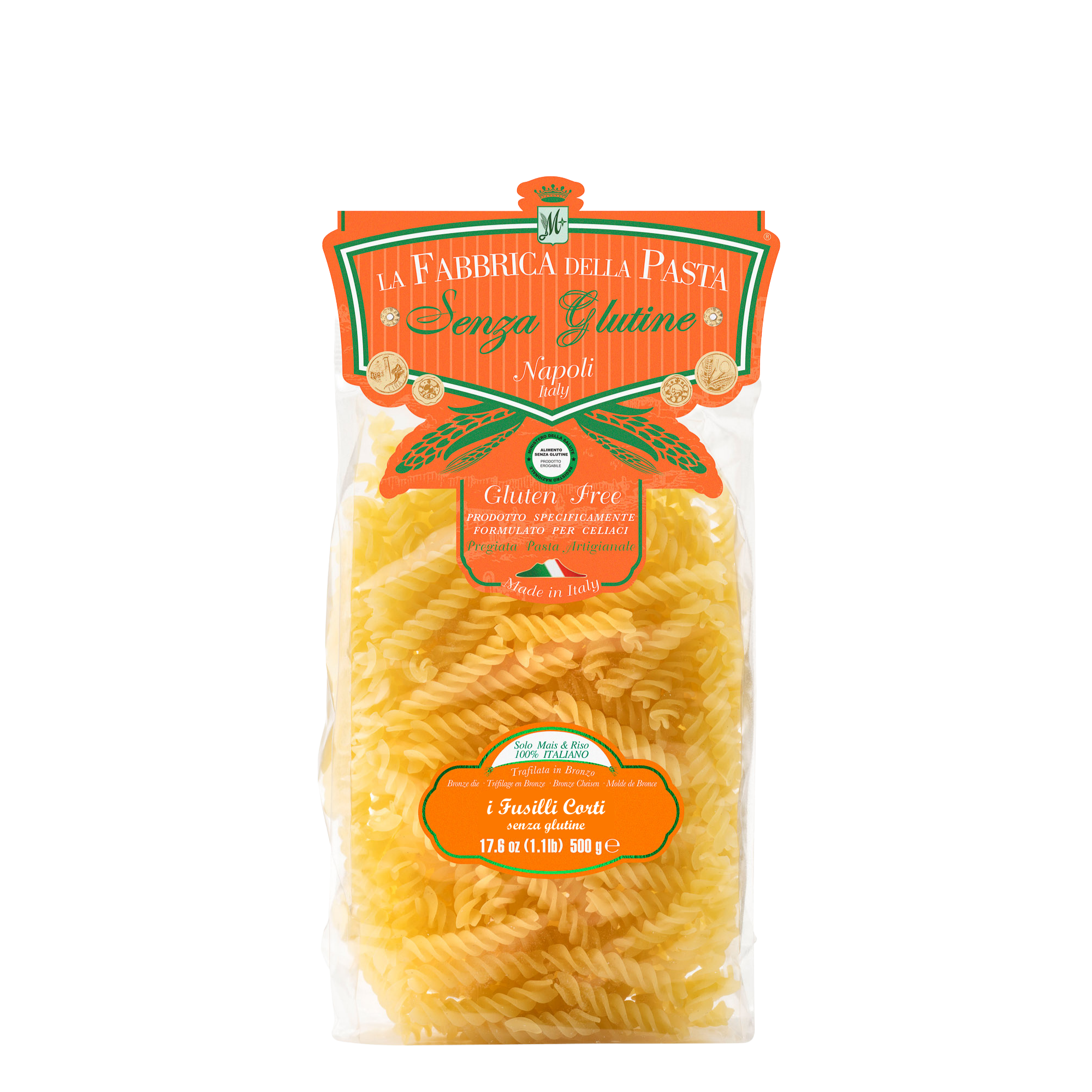 Gluten Free Fusilli Corti by La Fabbrica della Pasta