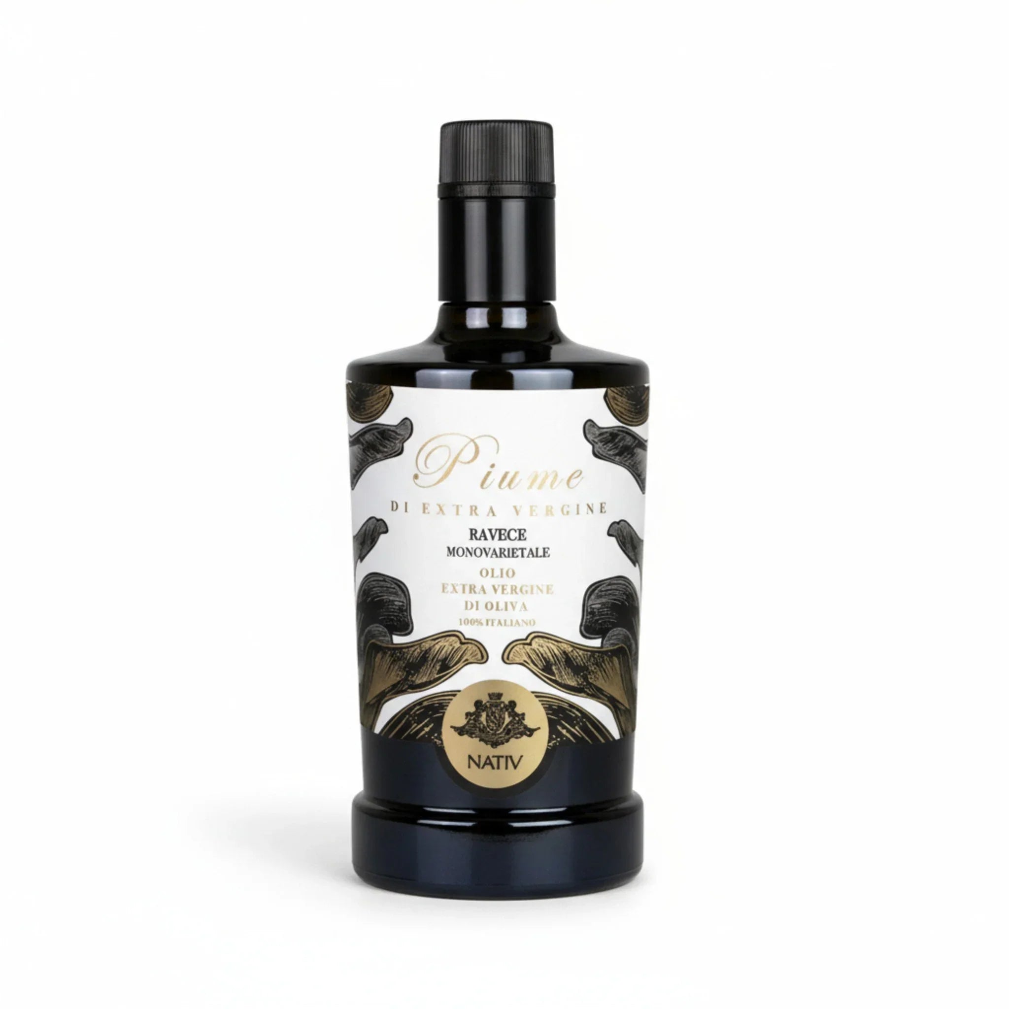 Limited Edition 100% Ravece Extra Virgin Olive Oil NATIV Piume - 500 ml