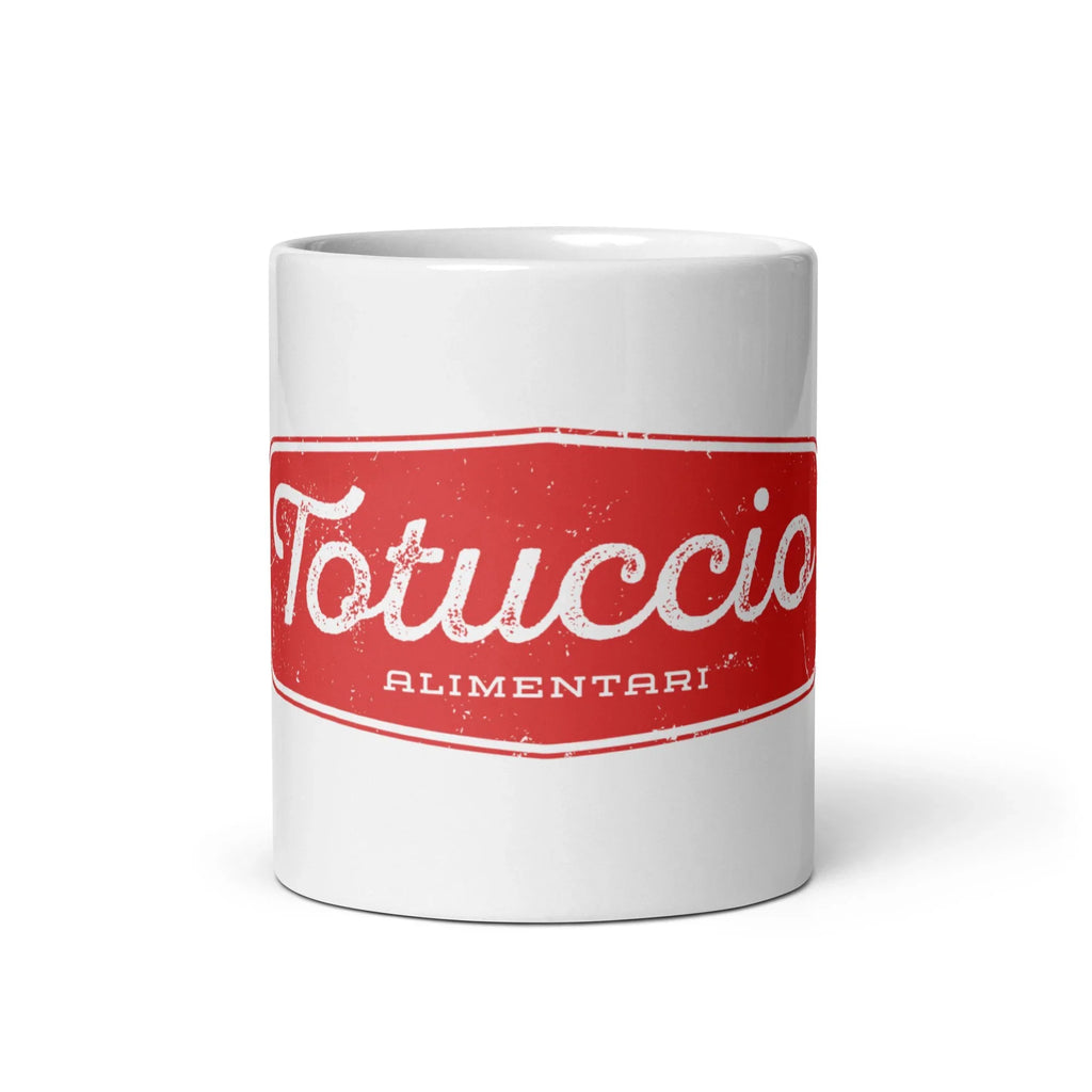White glossy mug