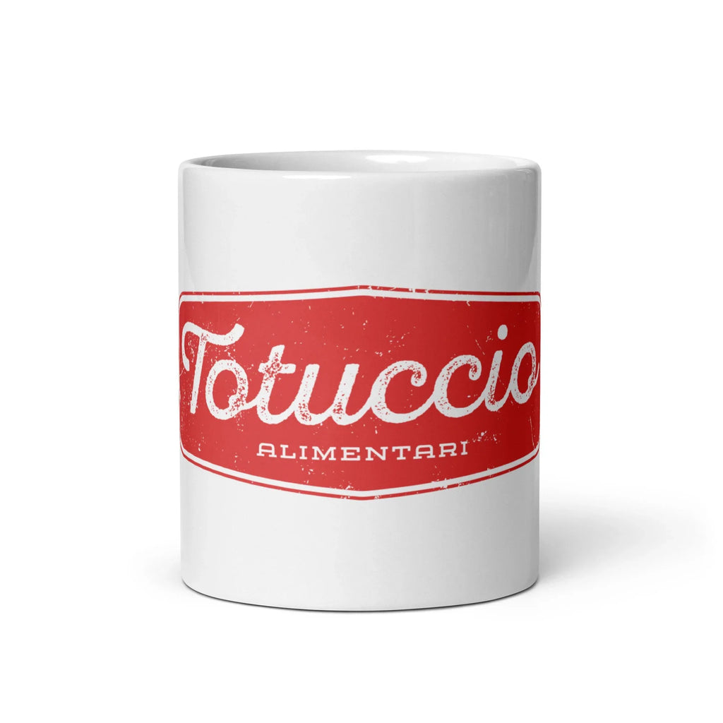 White glossy mug
