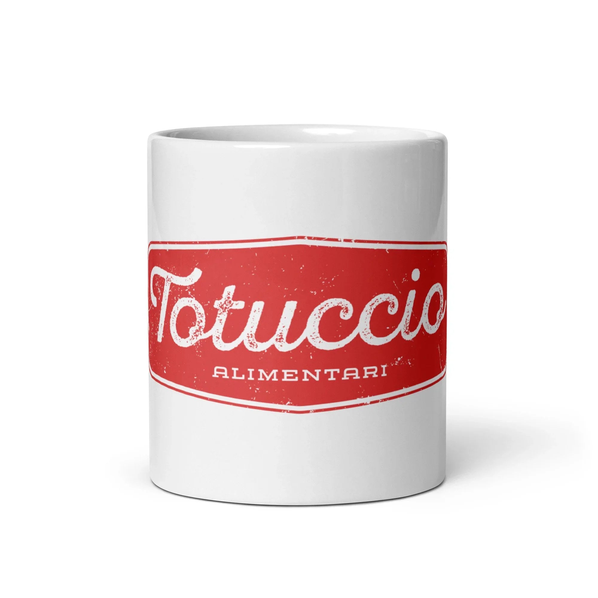 White glossy mug
