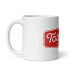 White glossy mug