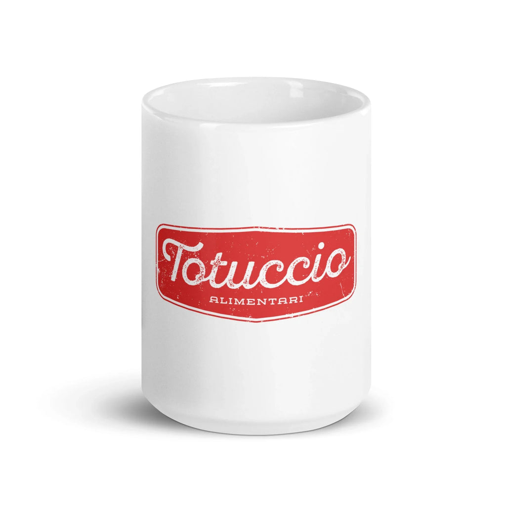 White glossy mug
