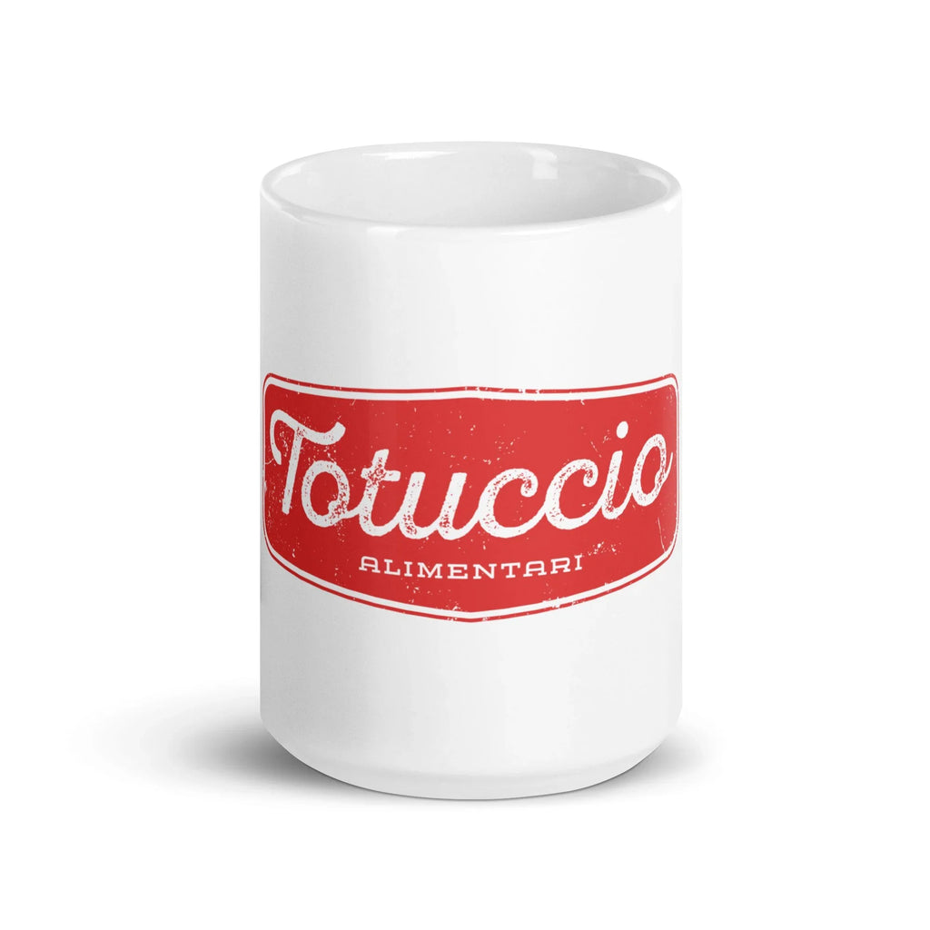White glossy mug