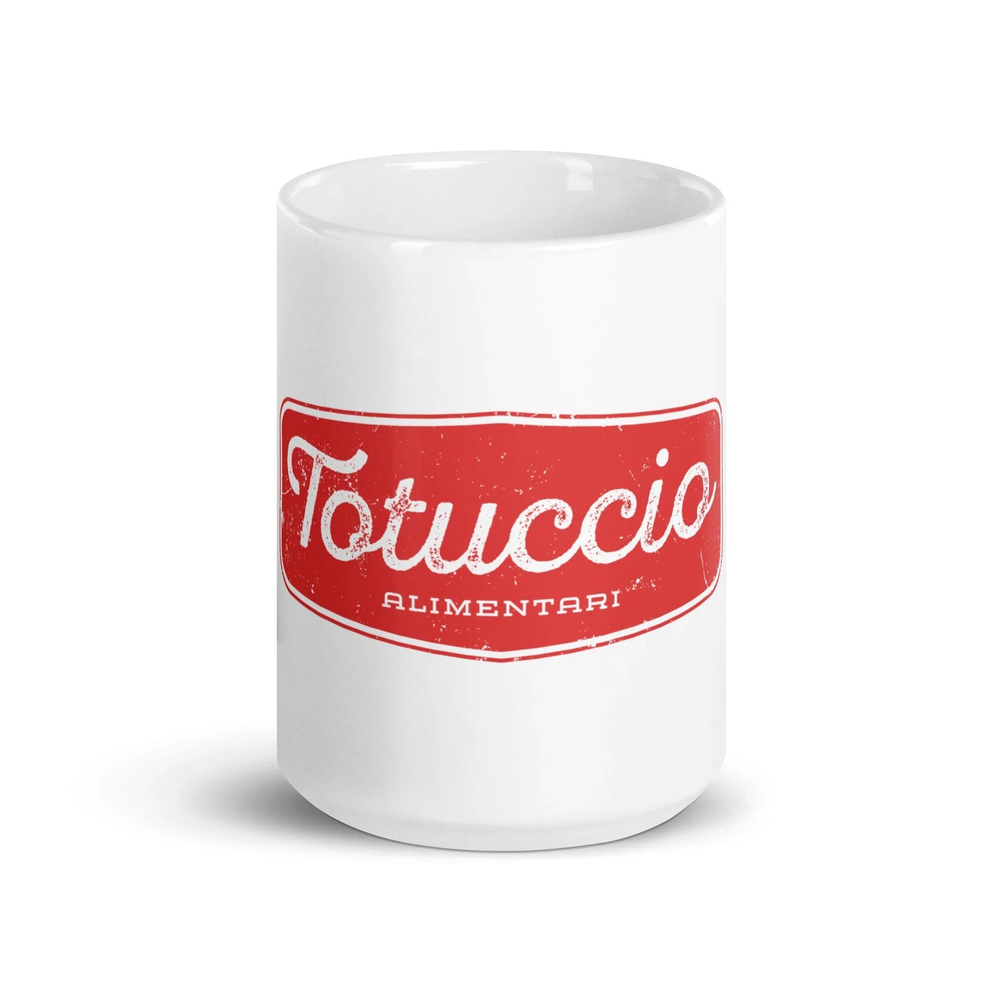 White glossy mug