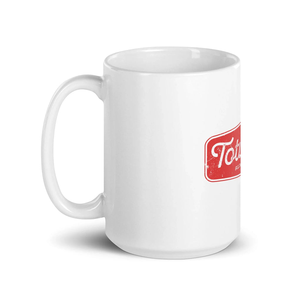 White glossy mug