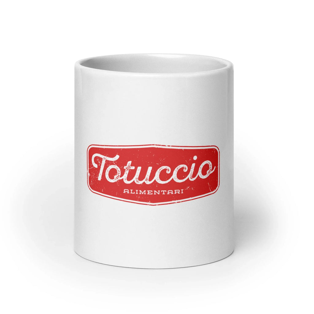 White glossy mug