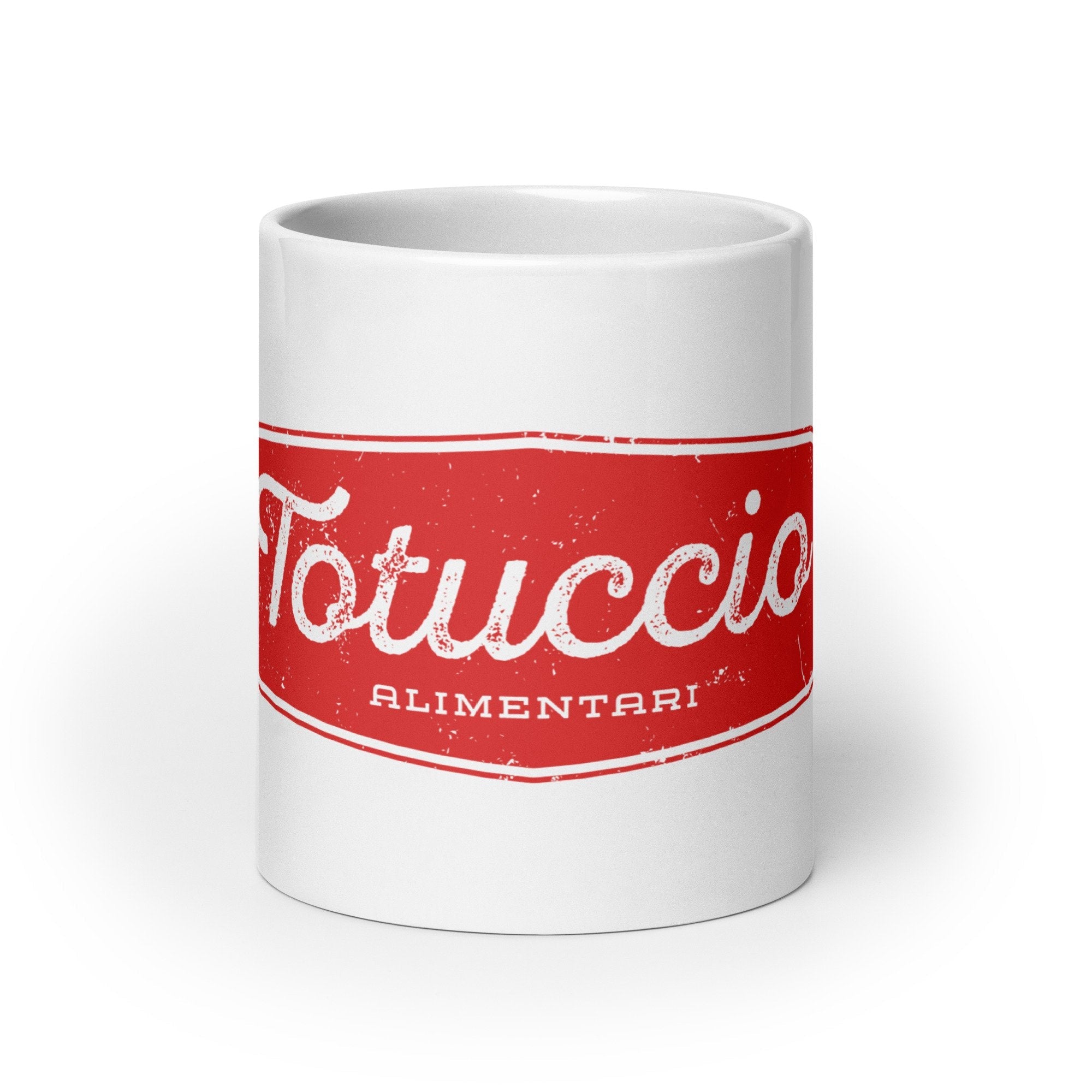 White glossy mug