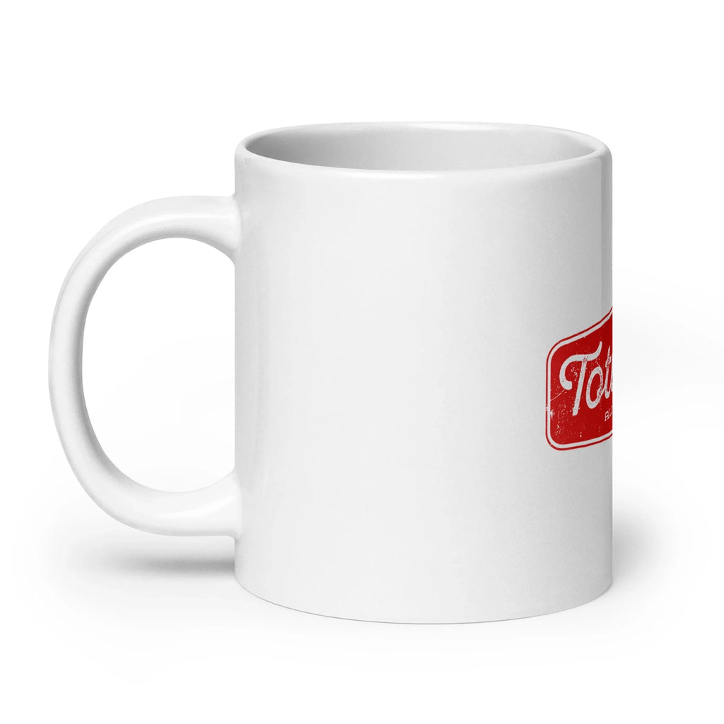 White glossy mug