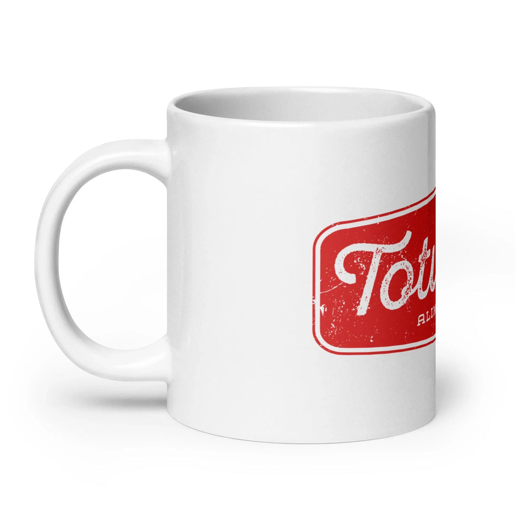 White glossy mug